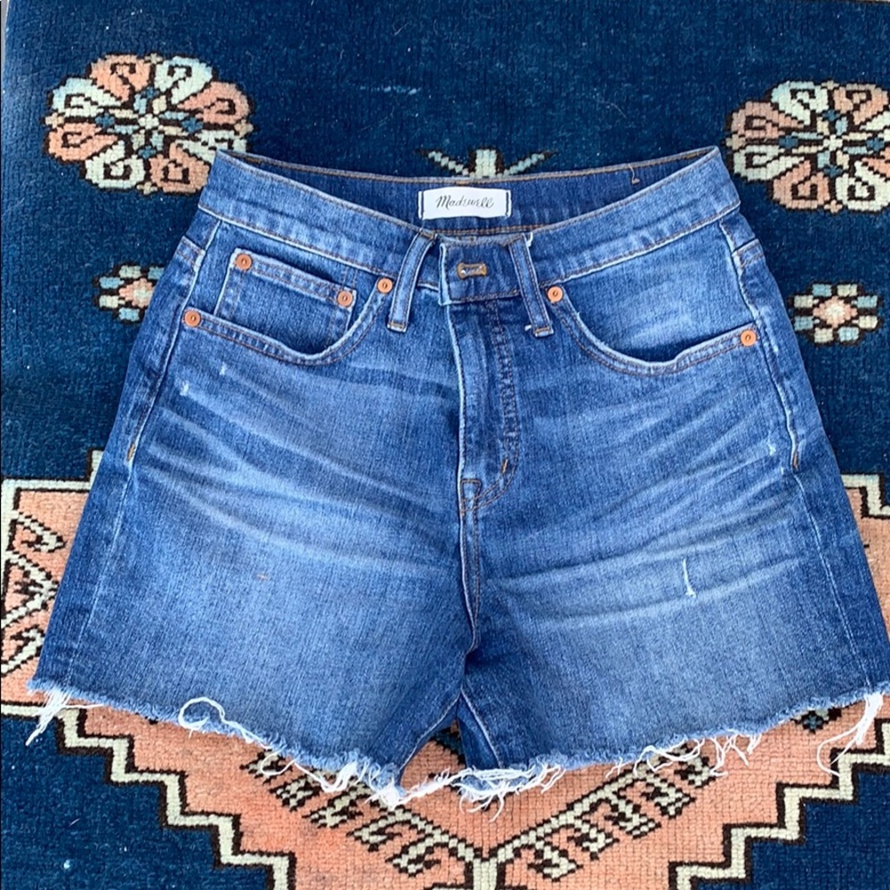 Madewell high rise denim jean shorts cutoffs 26